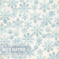 Billede: CRAFT & YOU SCRAPBOOKING ARK 30X30CM 1 ARK CP-NW09, North Wind, Glitter overflade