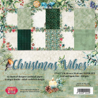 Billede: CRAFT & YOU PAPIRPAKNING 30X30CM 12 ARK DOBBELTSIDET CPS-CV30, Christmas Vibes