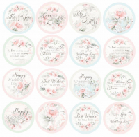 Billede: CRAFT & YOU SCRAPBOOKING ARK 30X30CM 1 ARK Udstanset/Die-Cut, CP-DC10, Dream Ceremony
