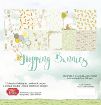 Billede: Craft & You Paperpad, Hopping Bunnies, CPS-HBU30, 30,5x30,5cm - 12 ark
