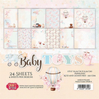Billede: Craft & You Paperpad, Baby Toys, CPB-BT15, 15x15cm - 24 ark