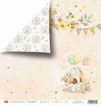 Billede: 1 ark dobbeltsidet Craft & You Scrapbooking Sheets