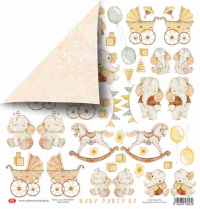 Billede: 1 ark dobbeltsidet Craft & You Scrapbooking Sheets