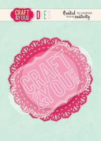 Billede: skæreskabelon doily, CRAFT & YOU DIE “Doily 4