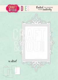 Billede: skæreskabelon rektangulære rammer, CRAFT & YOU DIE “Ornament Frame