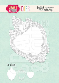 Billede: skæreskabelon snørklet ramme, CRAFT & YOU DIE “Decorative Frame-1