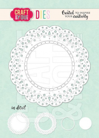 Billede: skæreskabelon doily, CRAFT & YOU DIE 