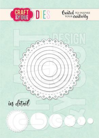 Billede: skæreskabelon mini doily, CRAFT & YOU DIE 