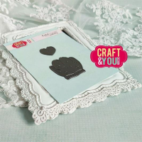 Billede: skæreskabelon luffer og et hjerte, CRAFT & YOU DIE 