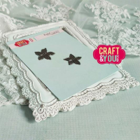 Billede: skære/prægeskabelon lille julestjerne, CRAFT & YOU DIE 