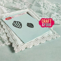 Billede: skæreskabelon 2 julekugler, CRAFT & YOU DIE 