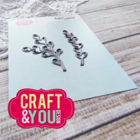 Billede: skæreskabelon 2 små grene, Craft & You Dies 