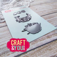Billede: skæreskabelon rede med æg, Craft & You Dies 
