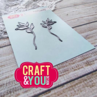 Billede: skære/prægeskabelon 2 små bladgrene, Craft & You Dies 