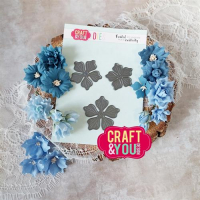 Billede: skære/prægeskabelon blomst, Craft & You Dies 