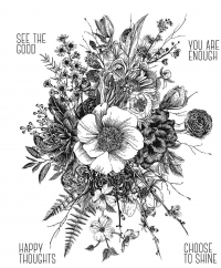 Billede: SA / Tim Holtz Cling Stamp “Glorious Garden” TH-CMS366, 18x22cm, førpris kr. 208,- nupris