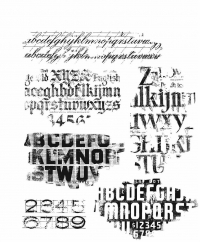 Billede: SA / Tim Holtz Cling Stamp “Faded Type