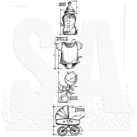 Billede: SA / Tim Holtz Cling Stamp “Childhood Blueprints Strip” TH-MB022, 8x26cm
