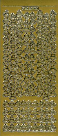 Billede: klokkekant guld stickers