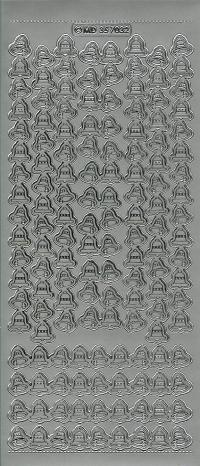 Billede: klokkekant sølv stickers