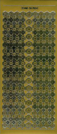 Billede: julekant guld stickers