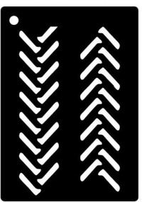 Billede: CREATIVE EXPRESSIONS MINI STENCIL CA. 10×6,5CM CEMSTYRE, førpris kr. 16,00, nupris