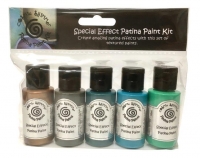 Billede: Cosmic Shimmer Special Effects “Patine Paint Kit” 5x30ml CSSEPATINA, https://www.facebook.com/creativeexpressionscraft/videos/1551570278255789/