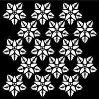 Billede: THAT SPECIAL TOUCH MASK STENCIL 15X15CM “Pointsettia, førpris kr. 36,- nupris