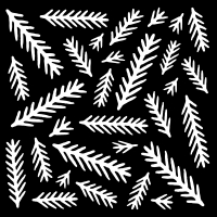 Billede: THAT SPECIAL TOUCH MASK STENCIL 15X15CM “Pine Needles, førpris kr. 36,- nupris