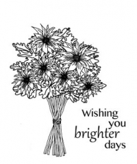 Billede: CREATIVE EXPRESSIONS SUE WILSON STEMPEL UMS657, GUMMI STEMPEL, SUNFLOWER BOUQUET, førpris kr. 48,00, nupris