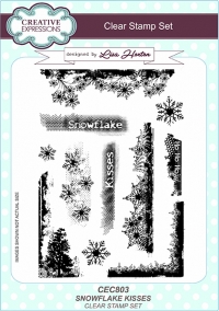 Billede: Creative Expressions Stempel A5 CEC803, Snowflake kisses, førpris kr. 104,00, nupris