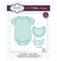 Billede: skæreskabelon Babystocking, CREATIVE EXPRESSIONS SUE WILSON DIES CED10021, 115x96mm