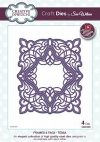 Billede: CREATIVE EXPRESSIONS SUE WILSON DIES CED4308, frames & tags -TESSA, 9,7x12cm