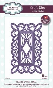 Billede: CREATIVE EXPRESSIONS SUE WILSON DIES CED4312, frames & tags - EMMA, 8x13cm