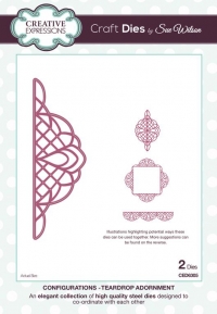 Billede: CREATIVE EXPRESSIONS SUE WILSON DIES, Teardrop Adornment, 3,9x11,8cm, CED6305