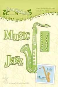 Billede: skære/prægeskabelon Leane Die Cut/Emb “Saxophone