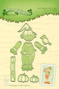 Billede: skære/prægeskabelon fugleskræmsel, LEANE DIE CUT/EMB “Scarecrow