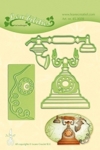 Billede: LEANE DIE CUT/EMB “Vintage Telephone