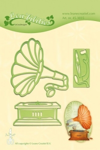 Billede: LEANE DIE CUT/EMB “Vintage Gramophone