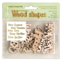Billede: LEANE WOOD SHAPES “Merry Christmas & Happy New Year