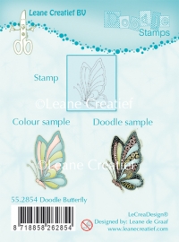 Billede: LEANE CLEARSTAMP, 55.2854, Butterfly, førpris kr. 40,00, nupris
