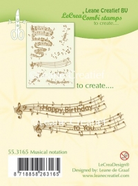 Billede: LEANE CLEARSTAMP “Musical Notation