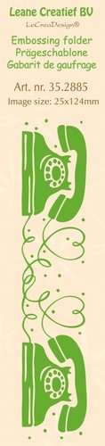 Billede: LEANE EMBOSSINGFOLDER “Telephone