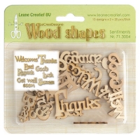 Billede:  LEANE WOOD SHAPES “Sentiments