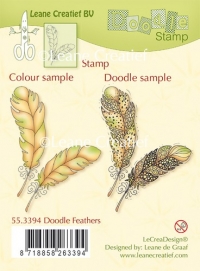 Billede: LEANE CLEARSTAMP “Feathers” 55.3394, 2 fjer, førpris kr. 40,00, nupris