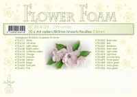 Billede: Leane Flower Foam A4 0,8mm ” Off White” 1 ark 25.4124