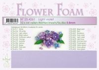 Billede:  Leane Flower Foam A4 0,8mm “Light Violet” 1 ark 25.4261