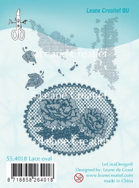 Billede: LEANE STEMPEL “Lace oval Roses” 55.4018, førpris kr. 40,- nupris
