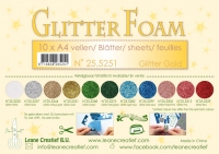 Billede: LEANE GLITTER FOAM A4 “Gold” 1 ark 25.5251