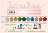 Billede: LEANE GLITTER FOAM A4 “Pastel Pink” 1 ark 25.5305
